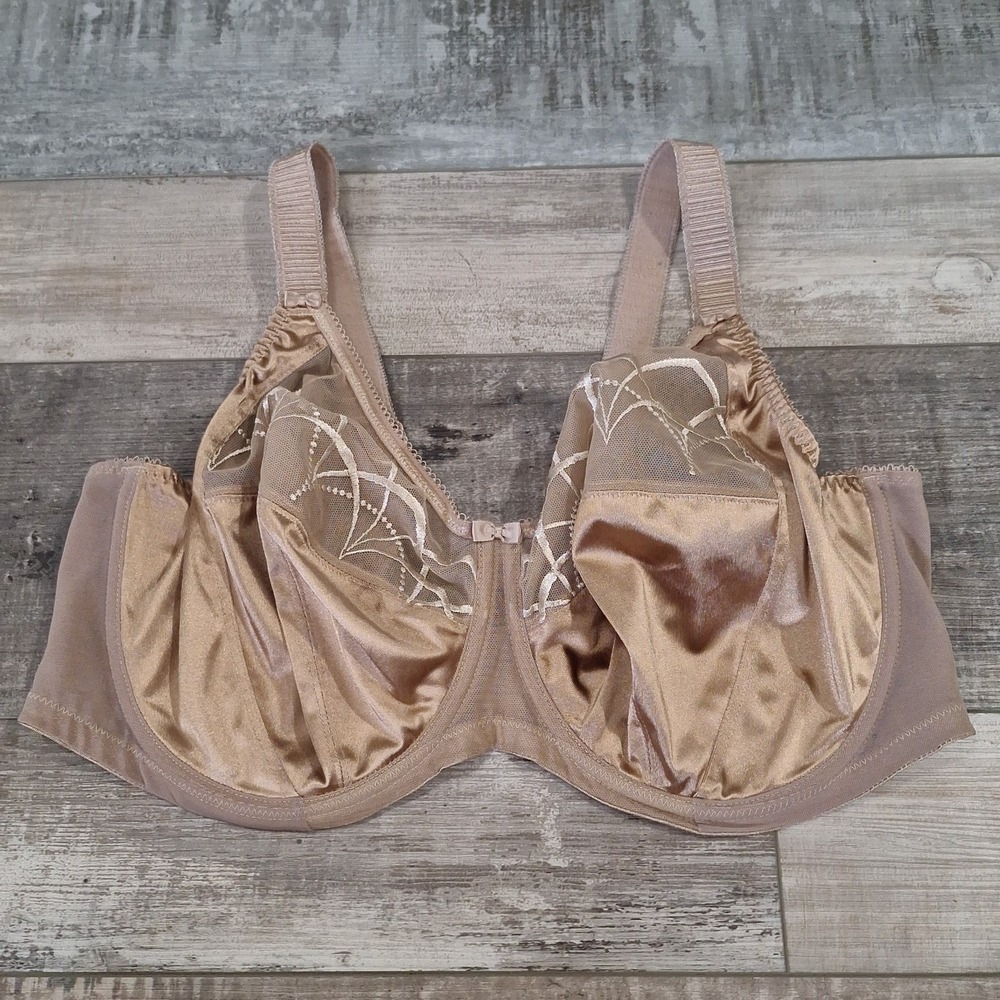 Elomi Cate Full Cup Banded Underwire Bra Style EL4030HAL "Hazel" Tan US 42G